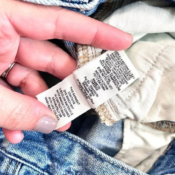 Free People We the Free Midi Cloudless Denim Skirt Blue Size 27 - Picture 5 of 8